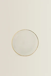 BOROSILICATE GLASS SIDE PLATE WITH RIM