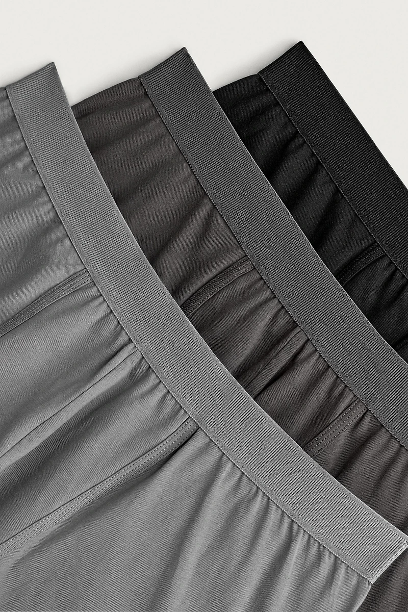 RIB BOXER BRIEFS 3-PACK
