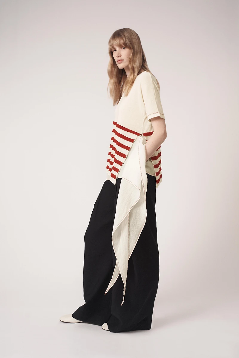 ASYMMETRIC STRIPED KNIT TOP - THE ITEM ZARA WOMAN