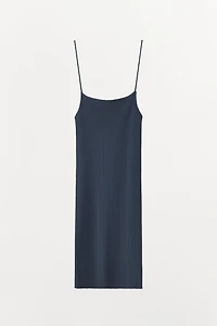 SEQUIN RIB KNIT DRESS