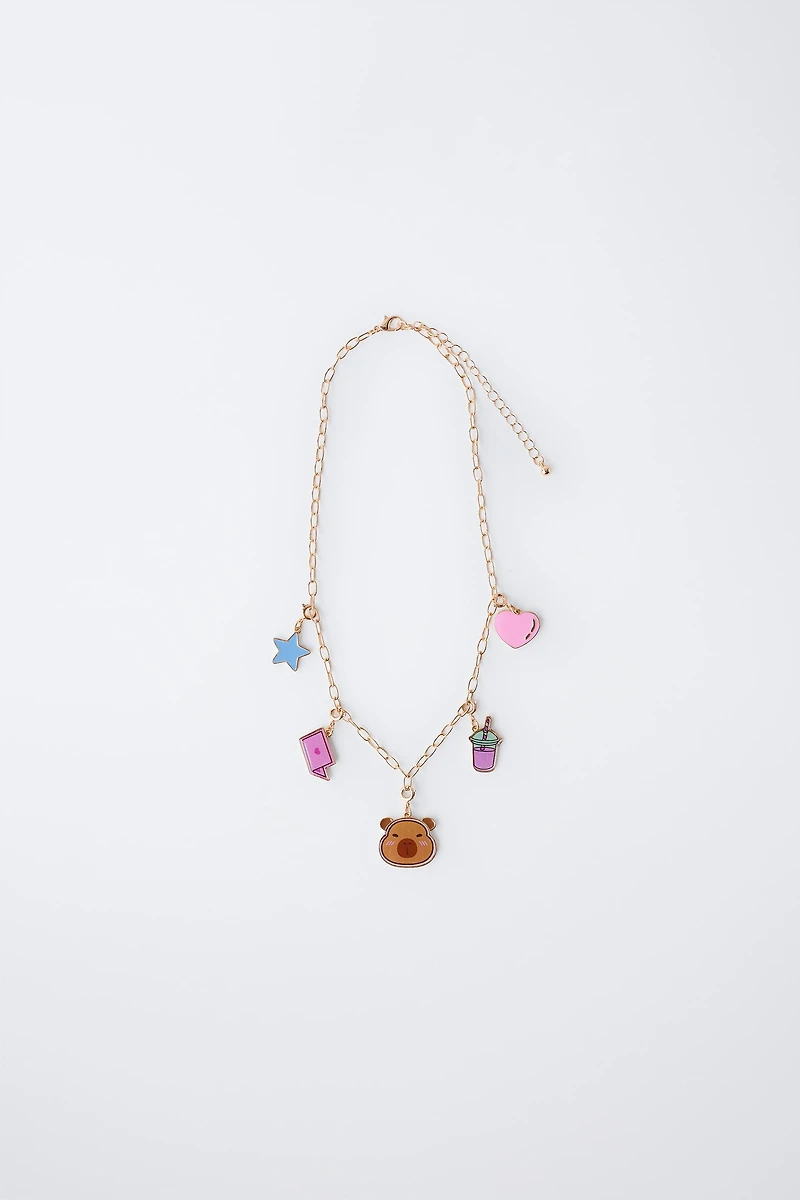 INTERCHANGEABLE MULTICHARM NECKLACE