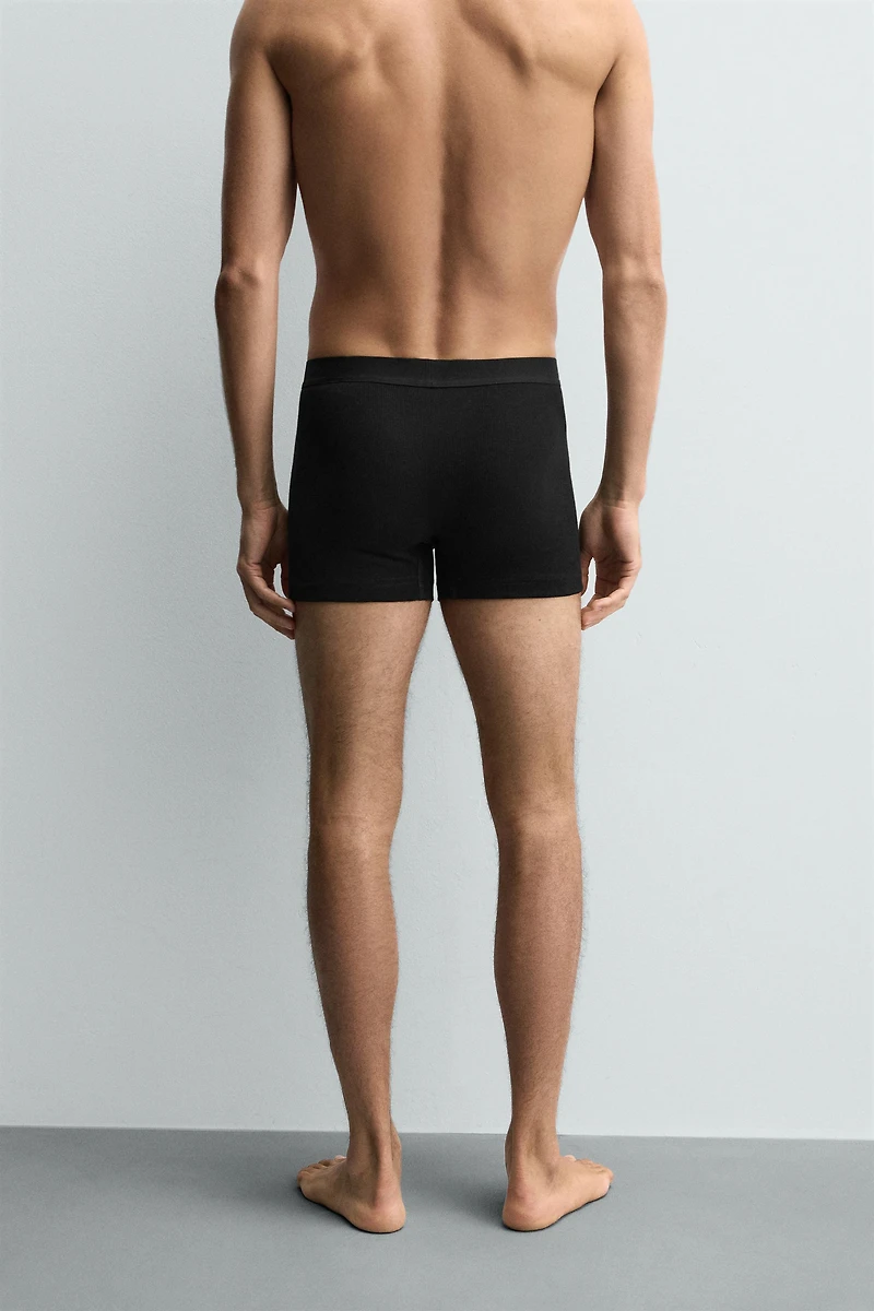 RIB BOXER THREE-PACK