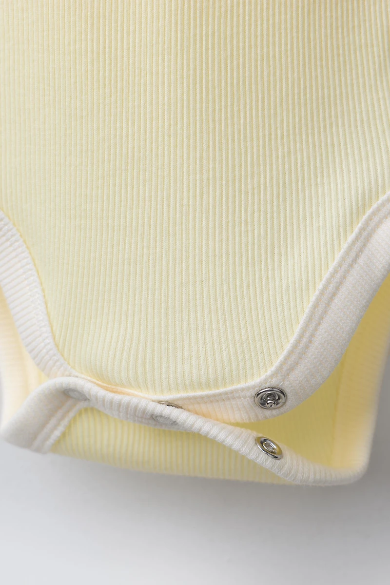 THREE-PACK OF SLEEVELESS BODYSUITS WITH PATCHES