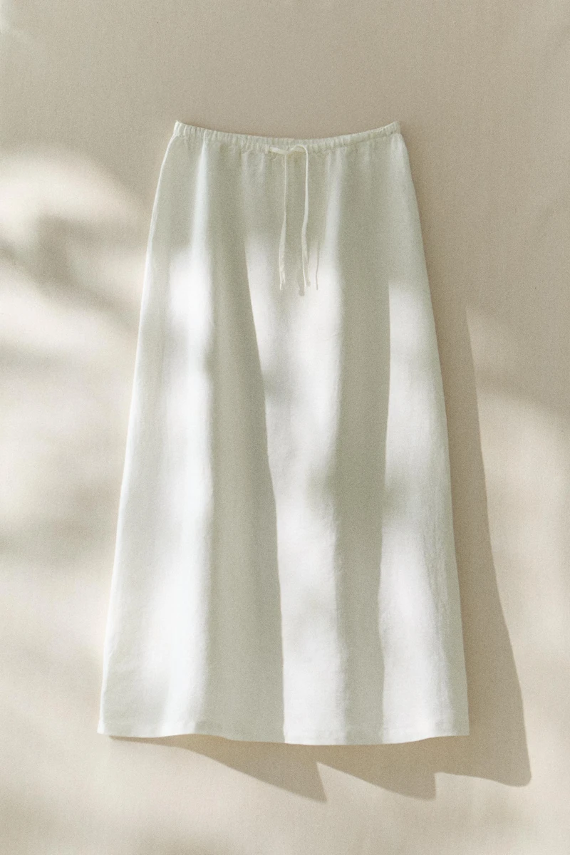 LONG LINEN SKIRT