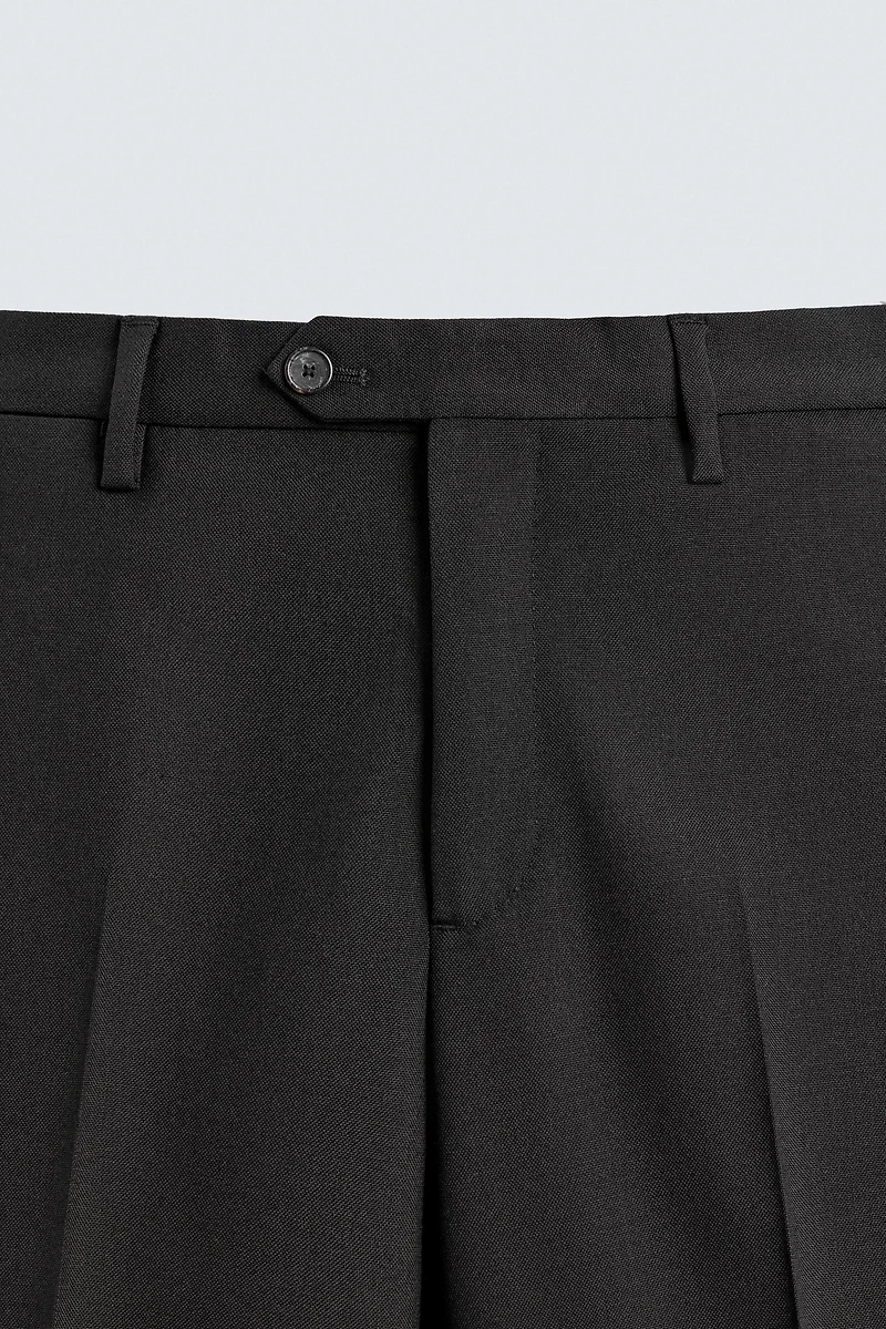 100% WOOL SUIT PANTS