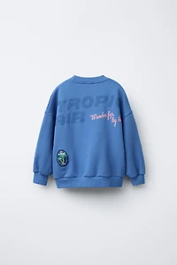 PATCH PRINT SWEATSHIRT