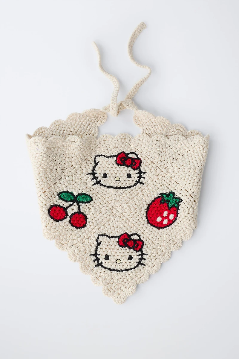 HELLO KITTY © SANRIO CROCHET KNIT BANDANA