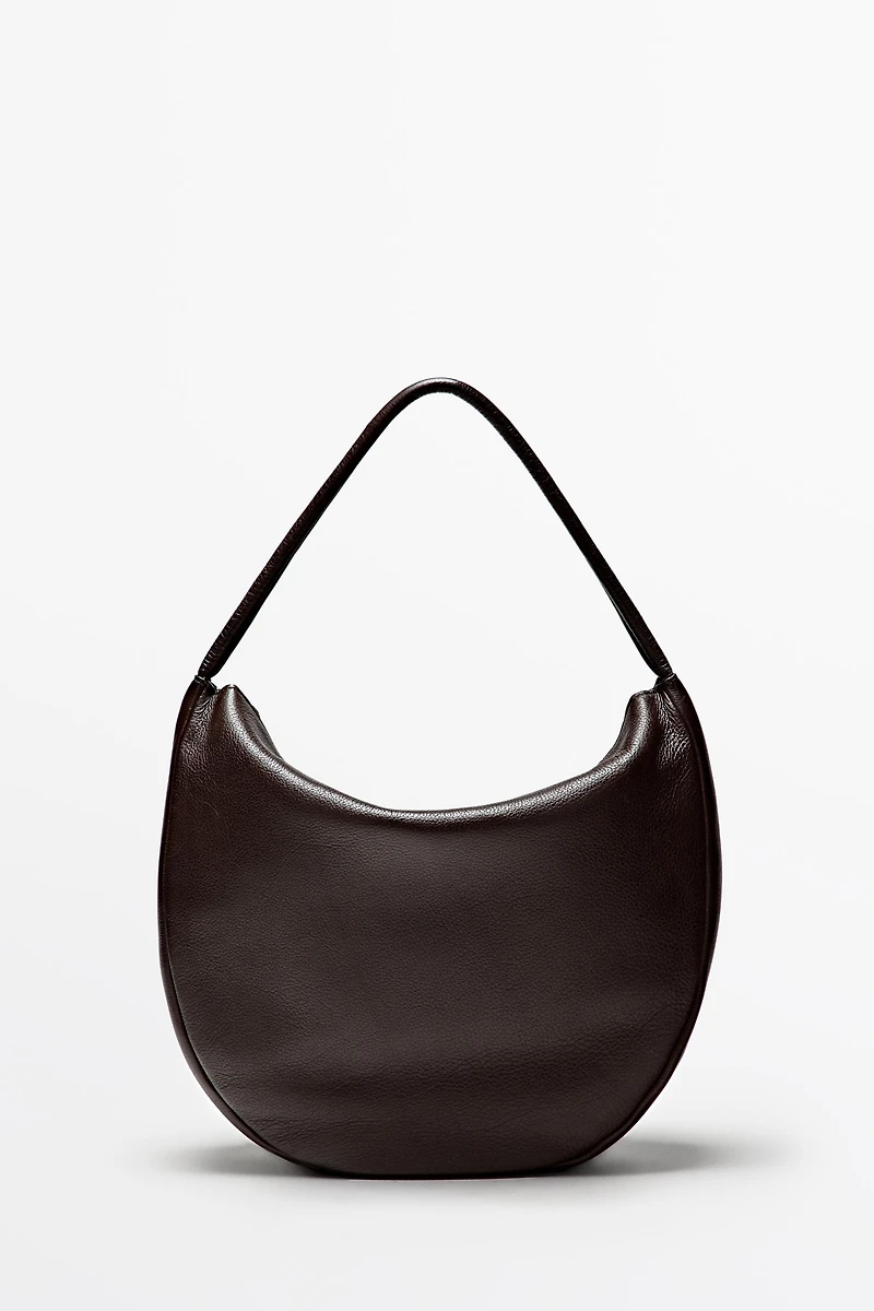 Medium nappa leather slouch bag