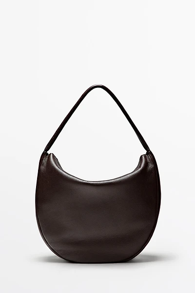Medium nappa leather slouch bag