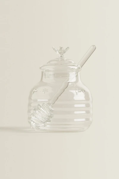 BUMBLEBEE BOROSILICATE GLASS HONEY JAR