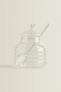 BUMBLEBEE BOROSILICATE GLASS HONEY JAR