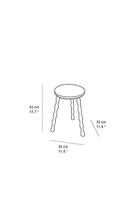 ELM WOOD STOOL