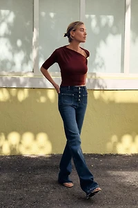 TOP ASYMÉTRIQUE EN POLYAMIDE