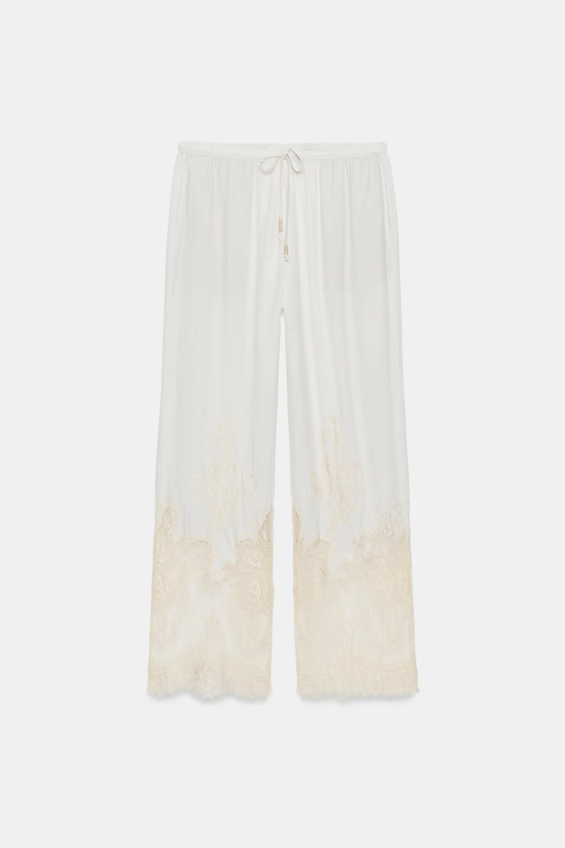 ZW COLLECTION LACE PAJAMA PANTS