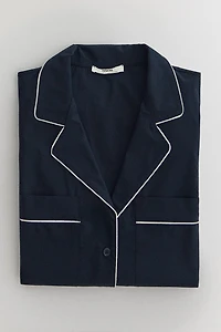 PIPING COTTON SHIRT