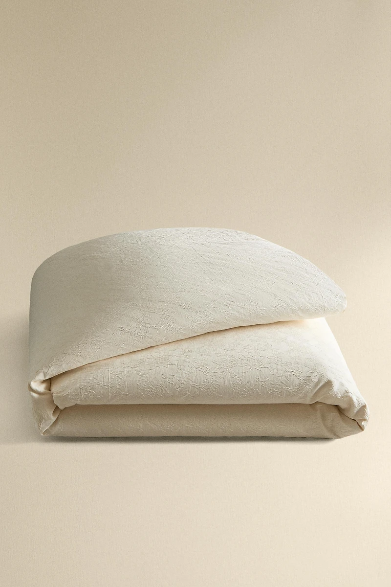 JACQUARD COTTON DUVET COVER