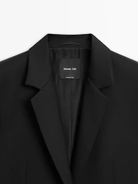 Blazer à deux boutons 100 % laine extra-fine