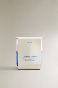 (220 G) LYCHEE & LEMON SCENTED CANDLE
