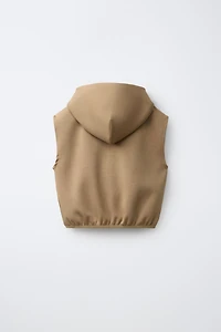 INTERLOCK HOODIE VEST