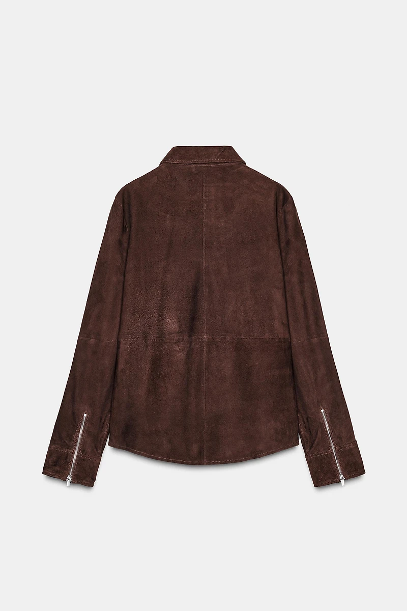 ZW COLLECTION LIMITED EDITION 100% SUEDE OVERSHIRT
