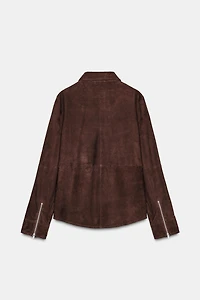 ZW COLLECTION LIMITED EDITION 100% SUEDE OVERSHIRT