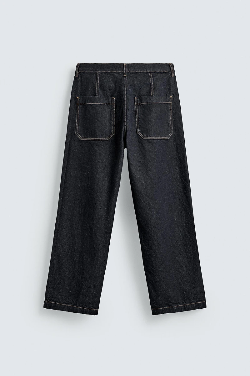 TWISTED SEAM BAGGY FIT JEANS