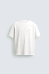 EMBROIDERED COMBINED PRINT T-SHIRT