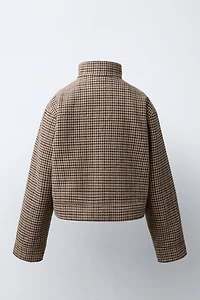 BLOUSON IMPRIMÉ PIED-DE-POULE