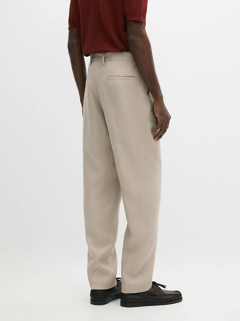 Linen suit trousers