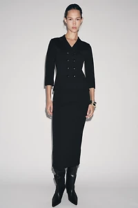 KNIT MIDI SKIRT