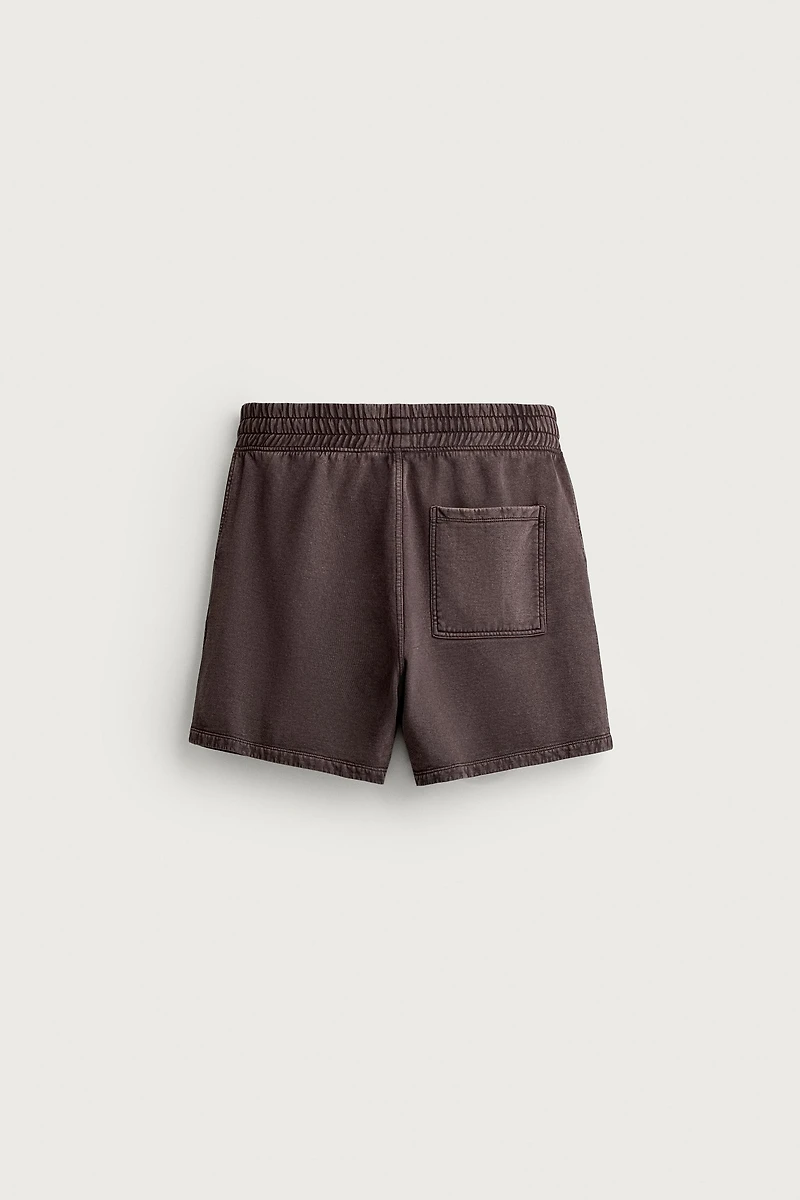 WASHED SWEAT SHORTS