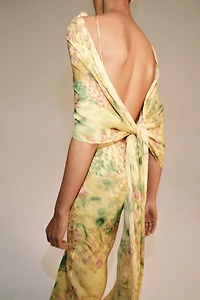 ZW COLLECTION PRINTED BOW DRESS