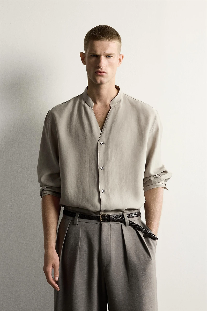 RELAXED FIT JACQUARD SHIRT