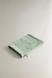 COTTON TERRY BATH MITT