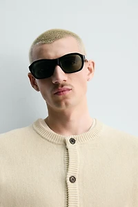 REGULAR FIT COTTON-LINEN CARDIGAN
