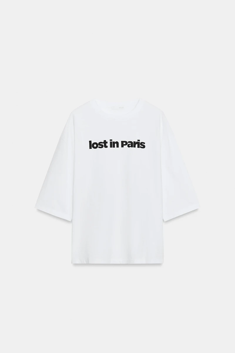 TEXT PRINT T-SHIRT