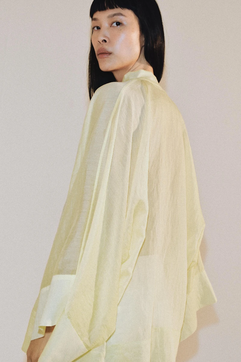 FLOWY FIREMAN CLASP BLOUSE ZW COLLECTION