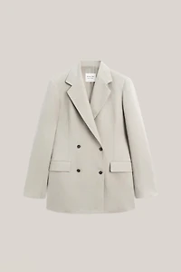 100% linen double-breasted suit blazer - LIMITED EDITION