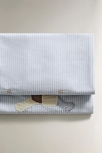 RABBIT COTTON MINI-CRIB SHEET SET
