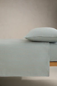 KIDS STRIPED FLANNEL DUVET COVER