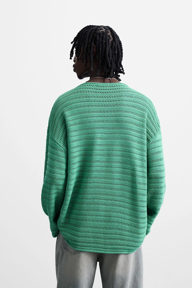 PULL STRUCTURÉ AJOURÉ