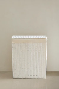 LAUNDRY BASKET WITH TWO COMPARTMENTS