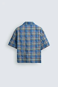RELAXED FIT PLAID SHIRT