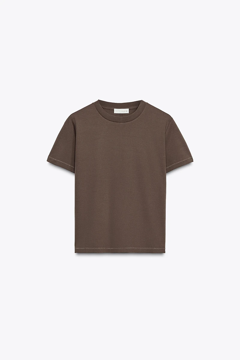 MERCERIZED COTTON T-SHIRT