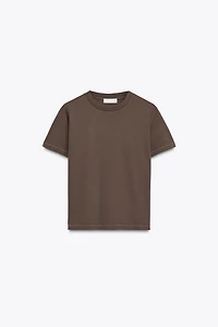 MERCERIZED COTTON T-SHIRT