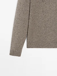 Pull en maille 100 % laine à col rond