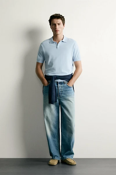 POLO EN MAILLE REGULAR FIT