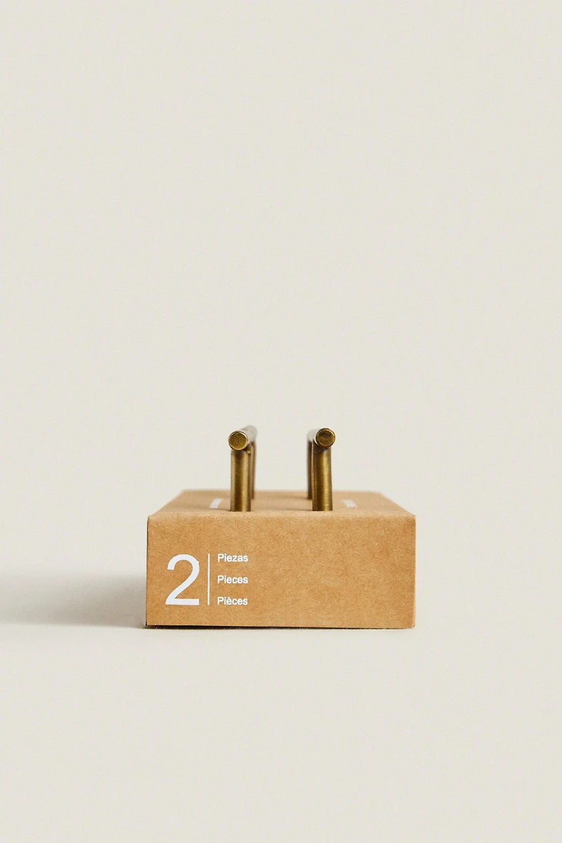PACK POIGNÉES MÉTALLIQUES DORÉES (PACK DE 2