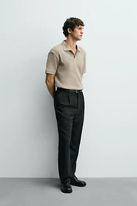 VERTICAL TEXTURED POLO