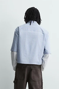 CONTRAST STRIPED SHIRT